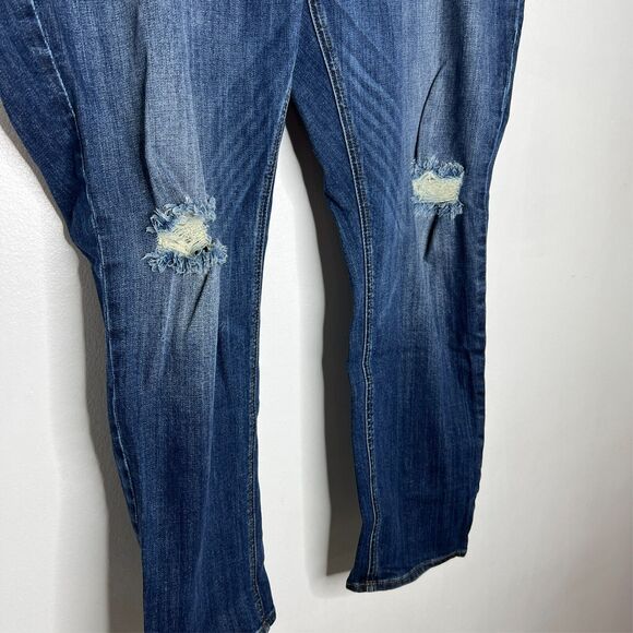Kut From The Kloth Catherine Boyfriend Jeans 20W Distressed Mid-Rise Stretch - Picture 5 of 8